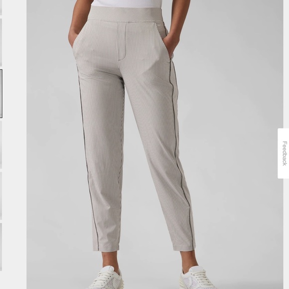 Athleta Brooklyn Textured Ankle Pant Size 14 - Picture 2 of 14